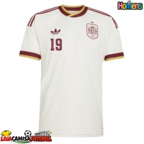 Camisa de Futebol Espanha Lamine Yamal #19 Equipamento Secundário Mundo 2026 Manga Curta